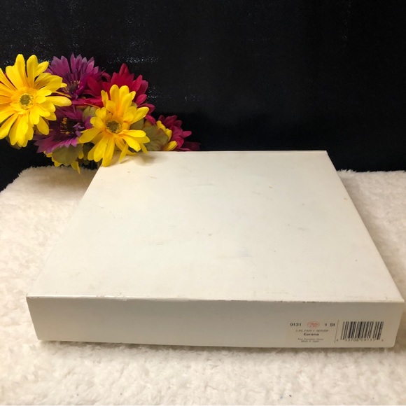 Vintage “Andrea” Floral Chintz w/Gold Trim By Sadek 3pc Party Server - Picture 15 of 16